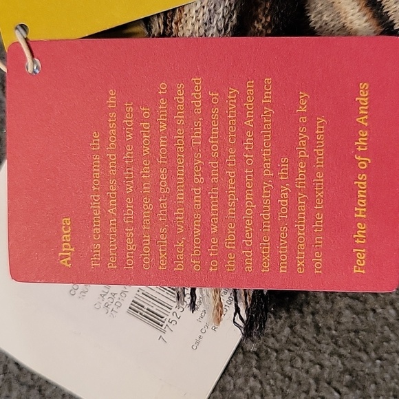 NWT Kuna striped scarf...100% baby alpaca retail $78 - Picture 8 of 9